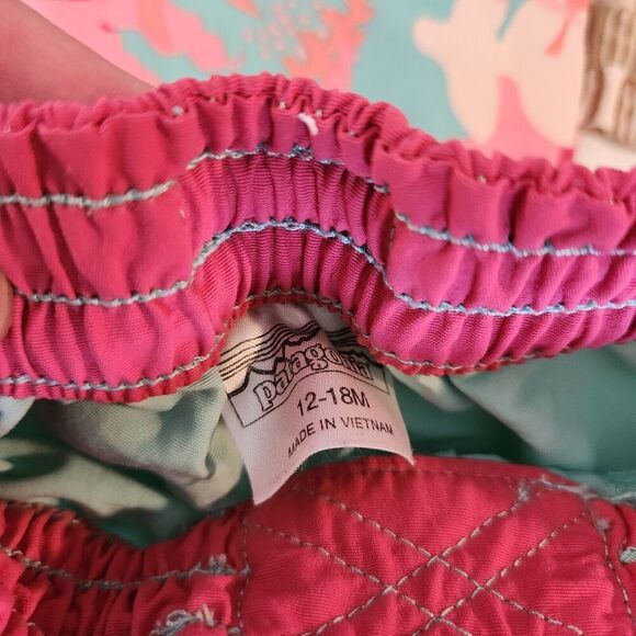 PATAGONIA Capilene BaselayerDaily Rashguard & Shorts Set 12-18months Infant Girl - Picture 3 of 4